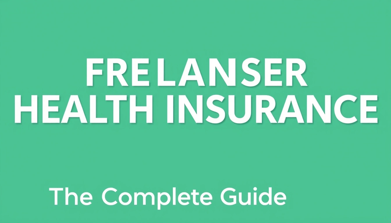 Freelancer Health Insurance — The Complete Guide